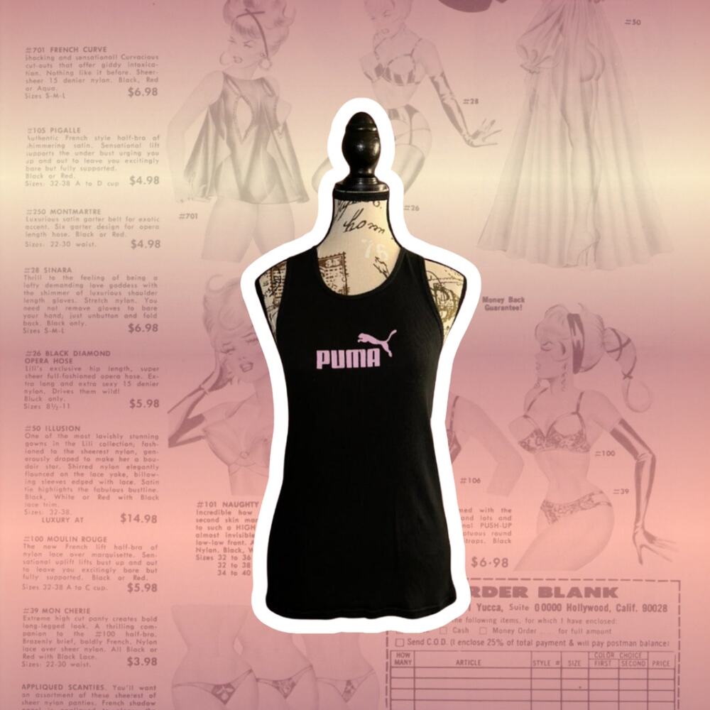 2000s Puma Pink PIlates Active Tank Top